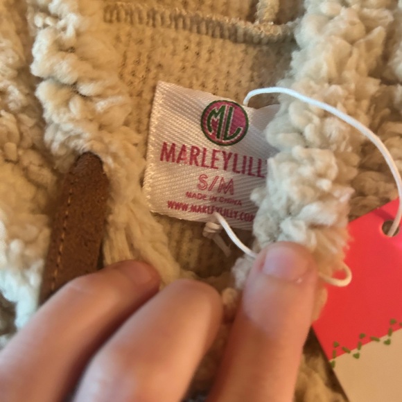 Marleylilly Cream Tennessee Sherpa Tunic NWT - Picture 2 of 3